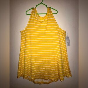APT. 9- women’s XS- tank top- yellow striped